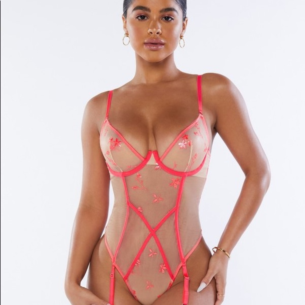 SavagexFenty Foiled Sprigs Embroidered Teddy